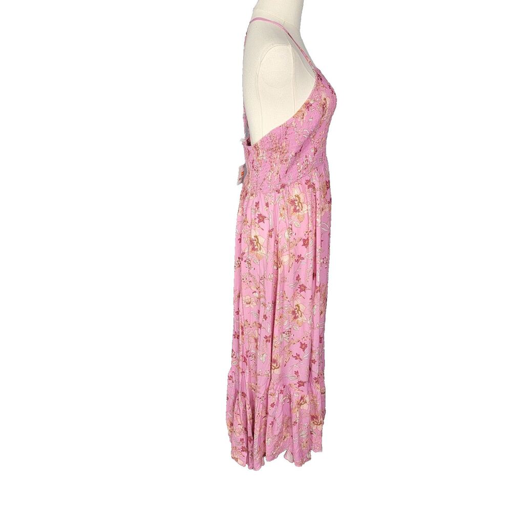 Free People Dress Size L Heat Wave Pink New with Tag Lightweight Flowy Midi Maxi - Picture 5 of 17